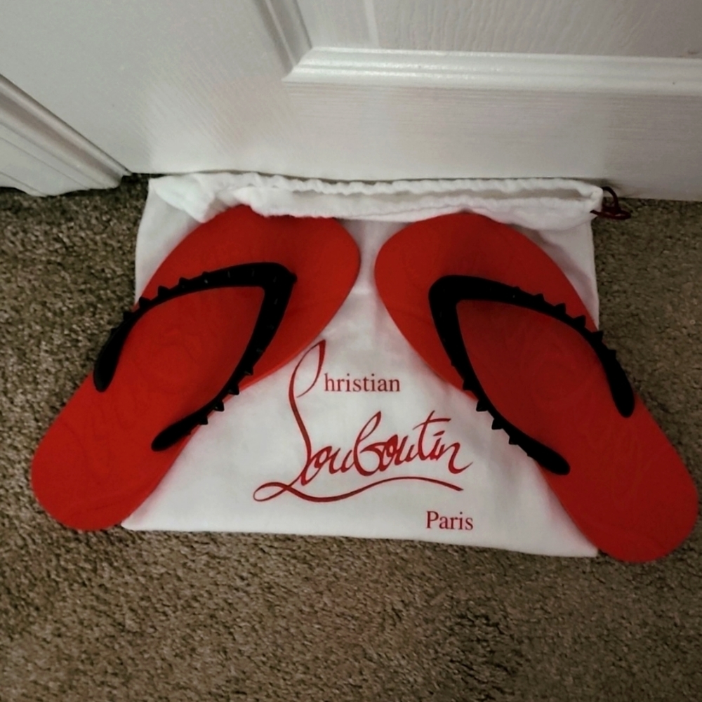 Red Christian louboutin authentic size 38 never worn.